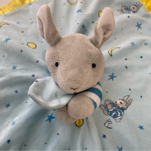 Goodnight Moon Bunny Rabbit Plush Lovey Security Blanket - Picture 3 of 12